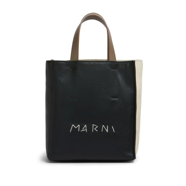 mini Museo leather tote bag