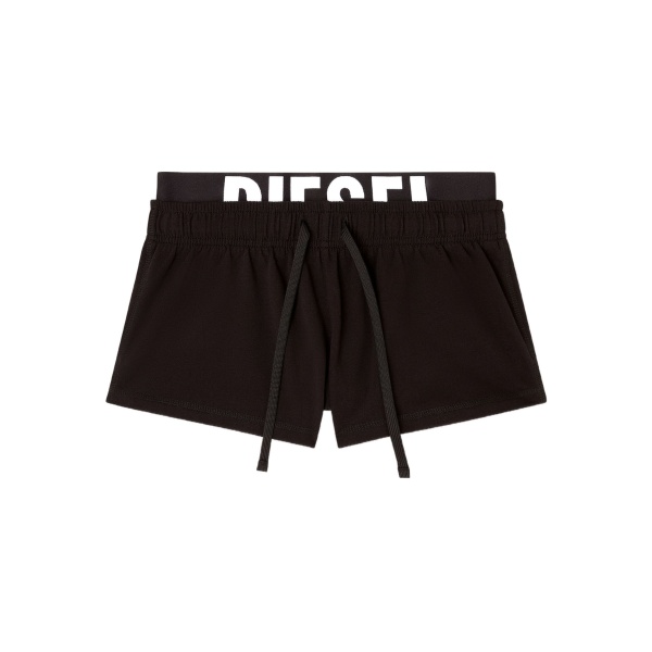 Miranda-D-Pop waistband-logo shorts