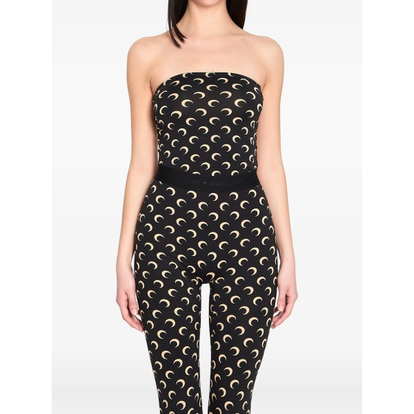 moon print bustier top