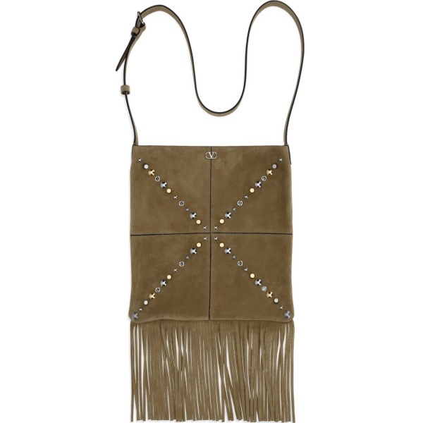 Nellcôte studded fringed shoulder bag
