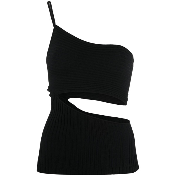 one-shoulder cut-out top