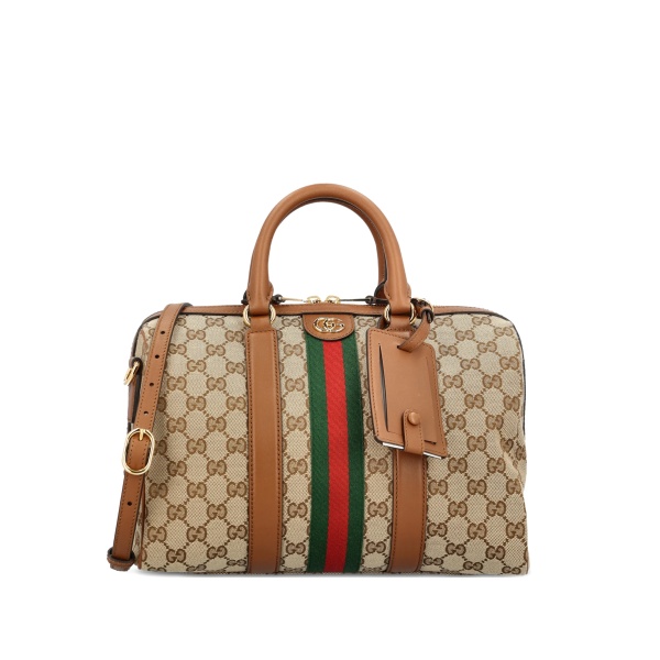 Ophidia logo stripe tote bag