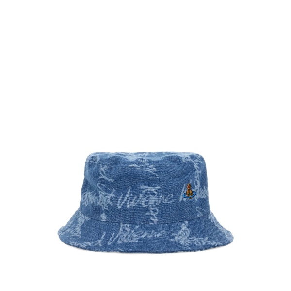 Orb-embroidered bucket hat