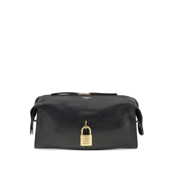 padlock-detail clutch bag