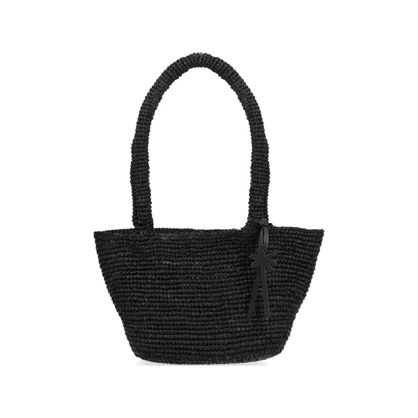 palm raffia shoulder bag