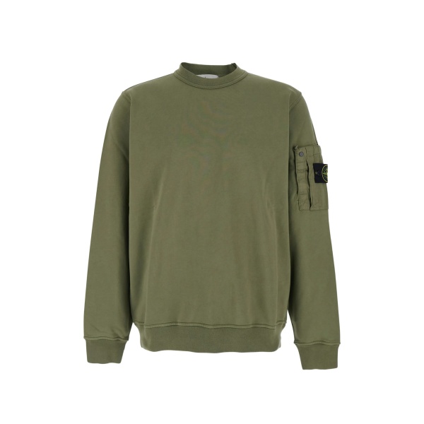 patch-pocket sweatshirt