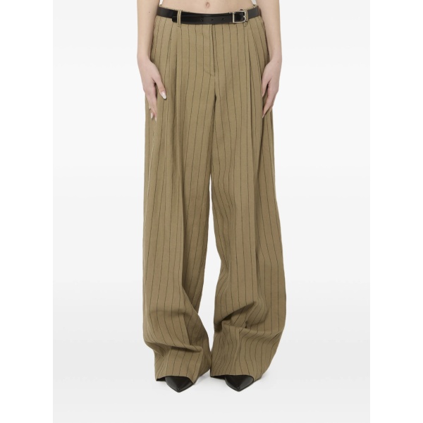 pinstriped trousers