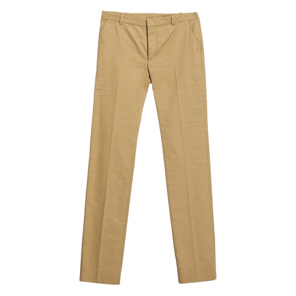 pleated cotton trousers