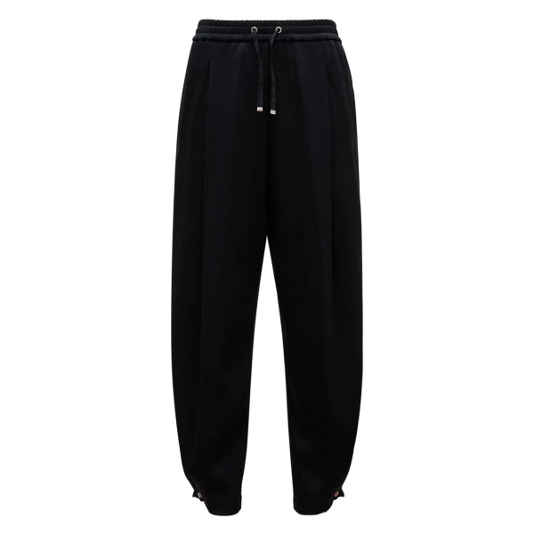 pleated drawstring track pants