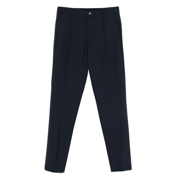 pleated-front trousers