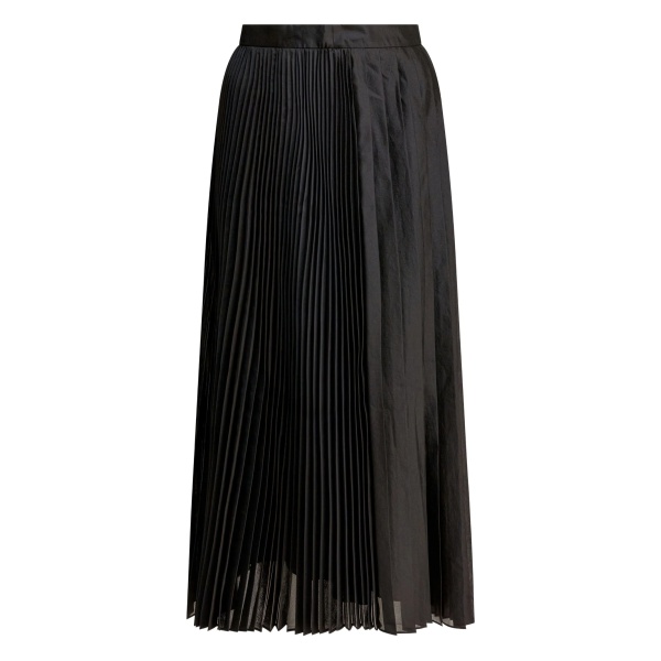 pleated midi skirt