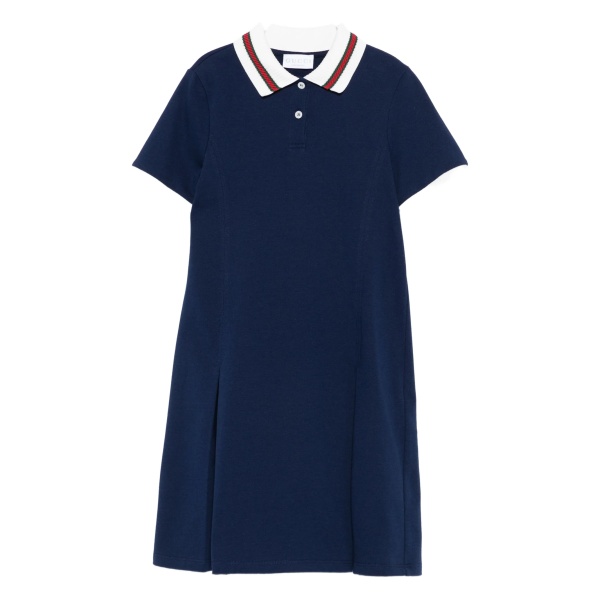pleated polo dress