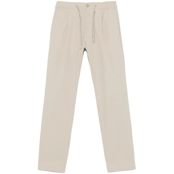 pleated tapered trousers