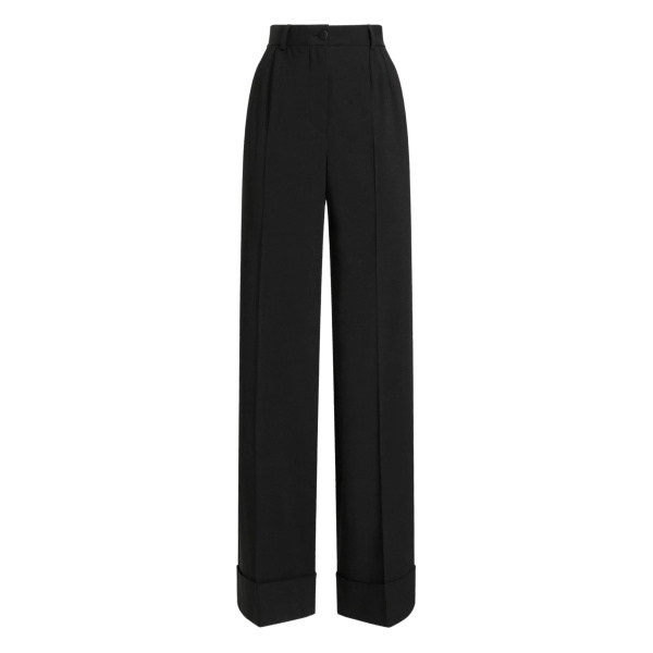 pleated wide-leg trousers