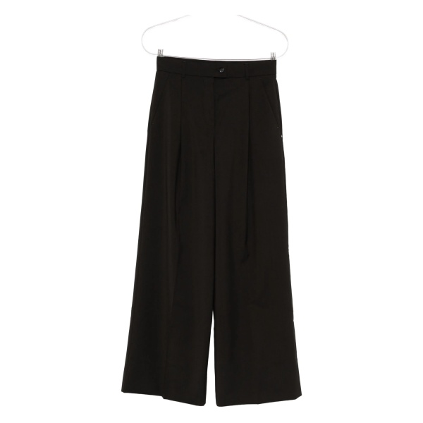 pleated wide-leg trousers