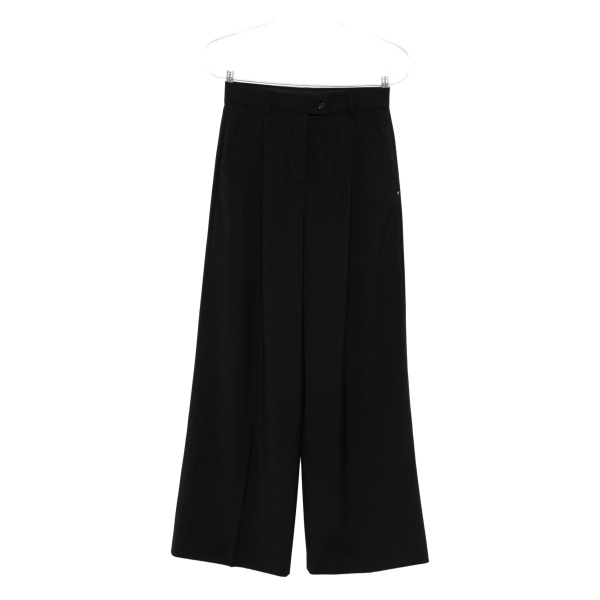 pleated wide-leg trousers