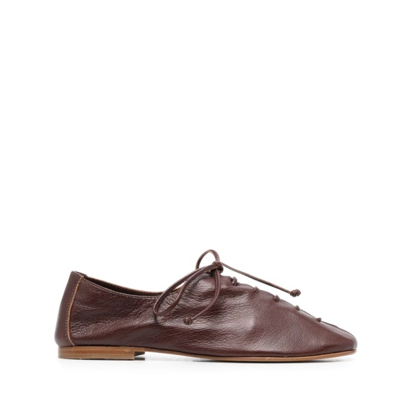 Plegada leather lace-up shoes