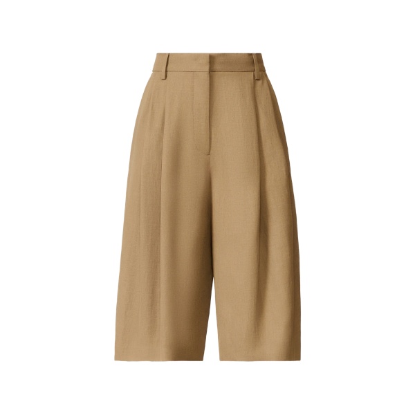 pocket pleated shorts