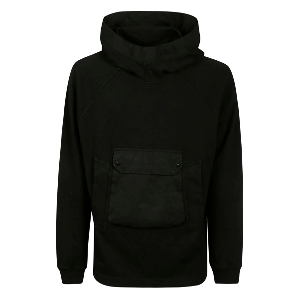 pocketed cotton-blend hoodie