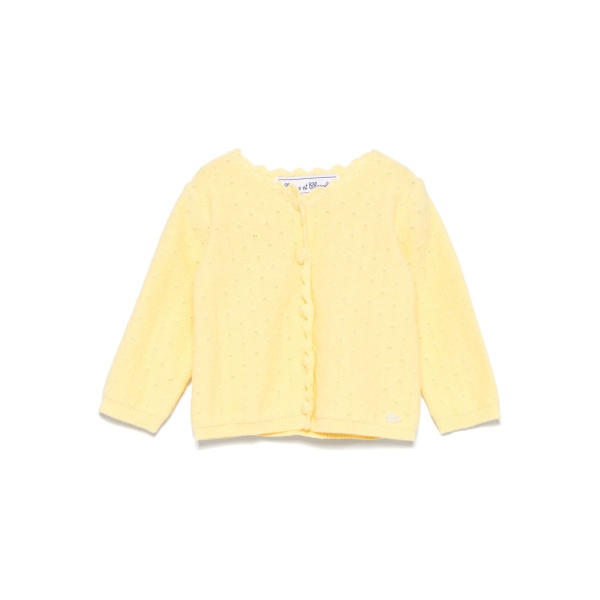 pointelle-knit cardigan