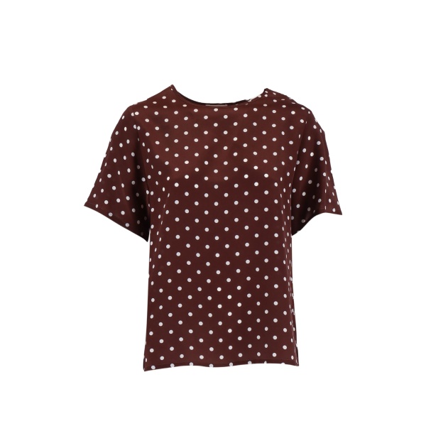 polka dot blouse