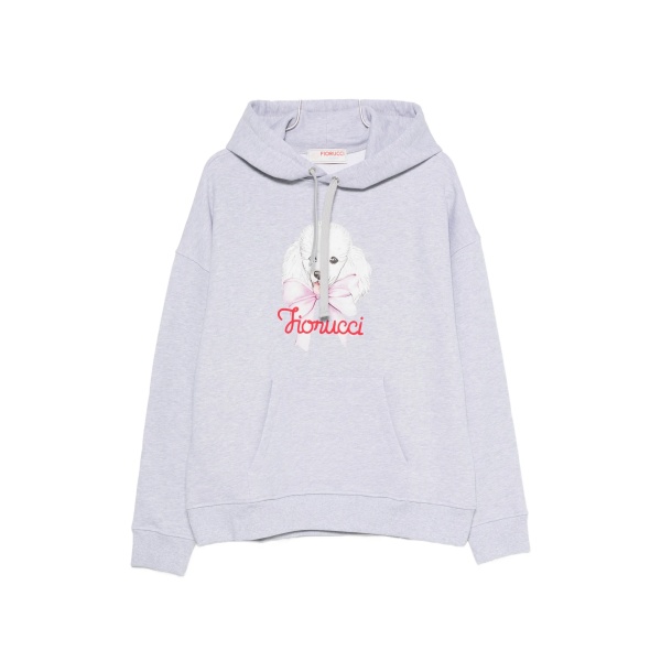 poodle-print hoodie