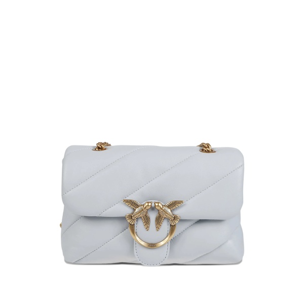 quilted bird-detail shoulder bag