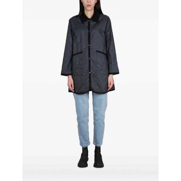 quilted-pattern coat