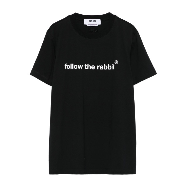 rabbit-print T-shirt