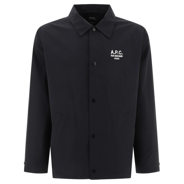 Regis logo-embroidered shirt jacket