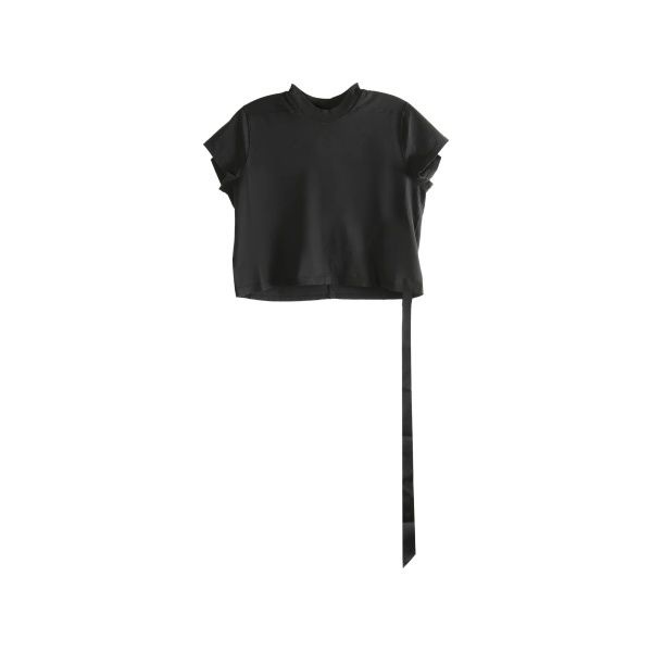 ribbed-neck T-shirt