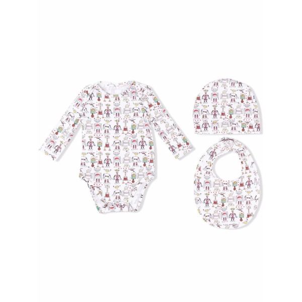robot-print bodysuit