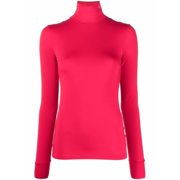 roll-neck jersey top
