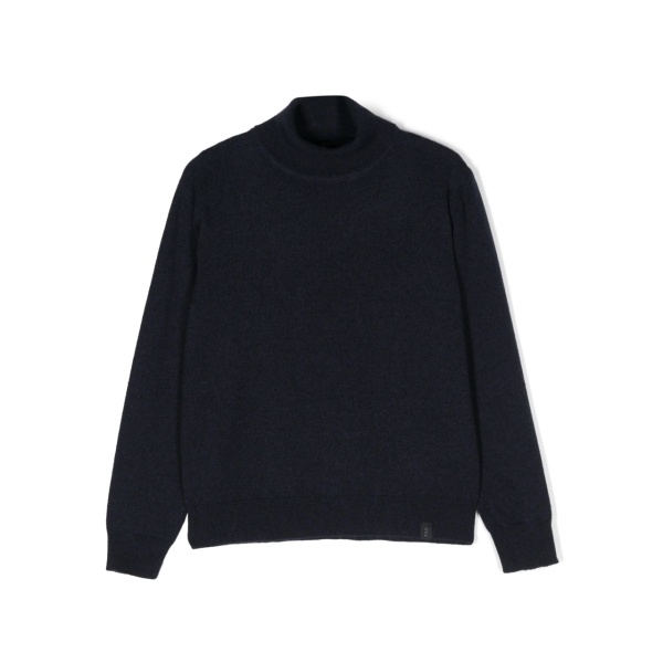 roll-neck knitted jumper