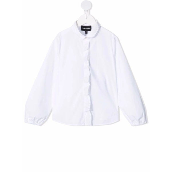 round-collar buttoned shirt
