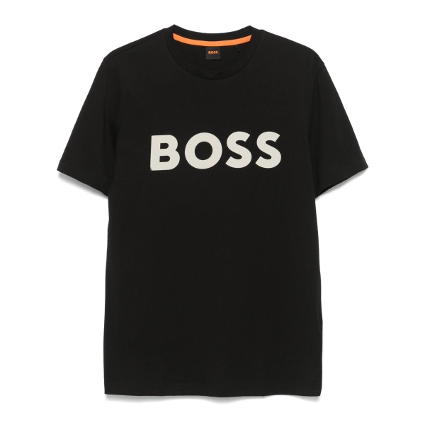 rubberised-logo cotton T-shirt