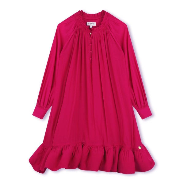 ruffle charmeuse dress