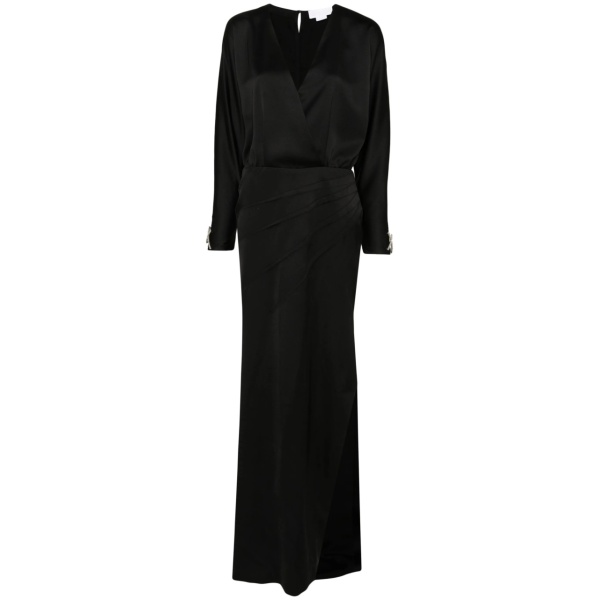 satin maxi dress