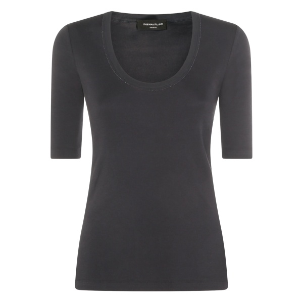 scoop-neck top