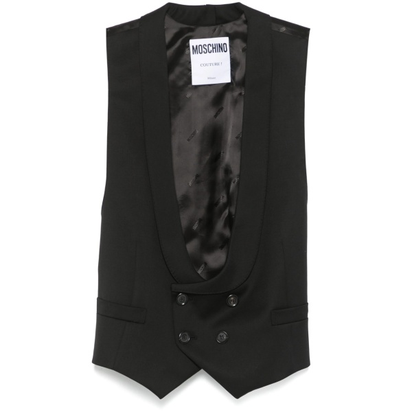 scoop-neck waistcoat