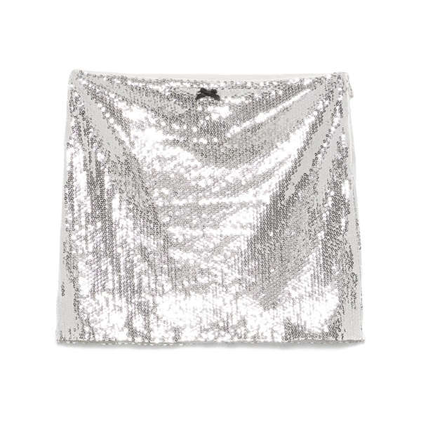 sequinned mini skirt