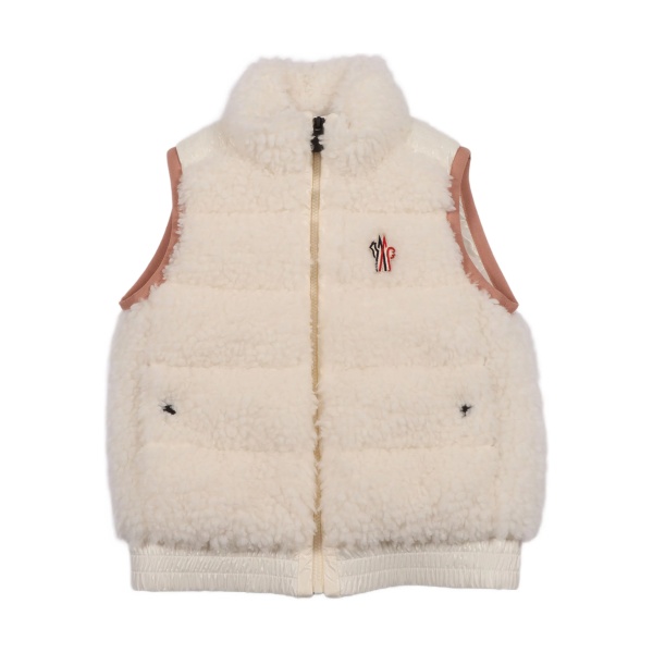 sherpa panelled vest