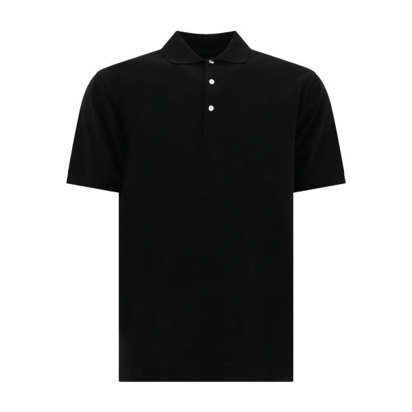 short-sleeve cotton polo shirt