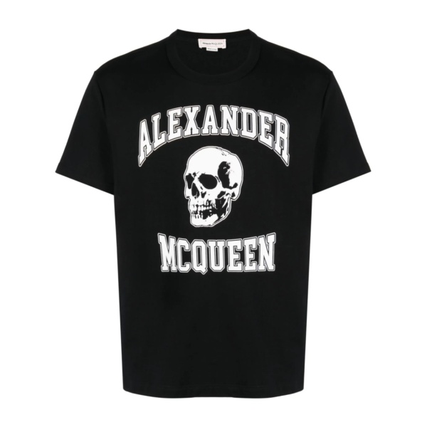skull logo-print T-shirt