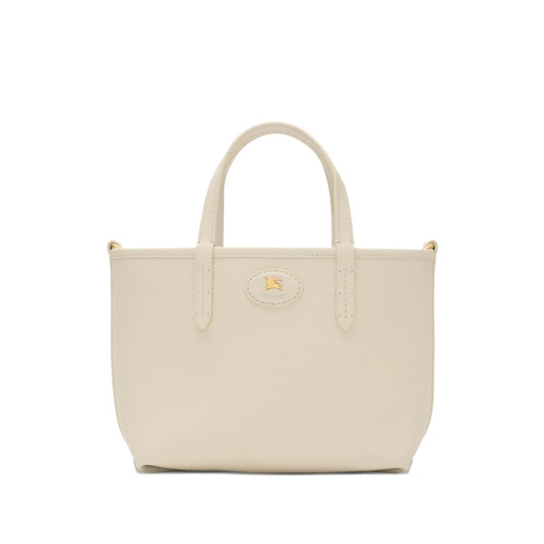 small Bloomsbury grained-leather reversible check tote bag