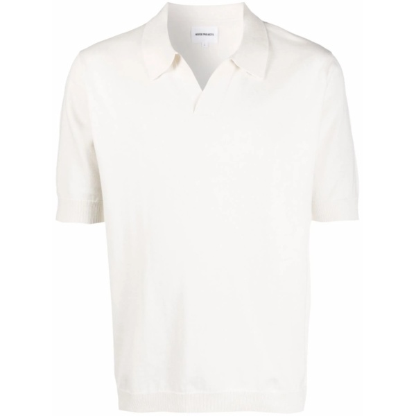 spread-collar polo shirt