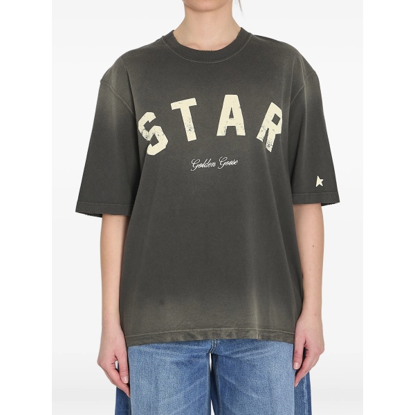 star-appliqué jersey T-shirt