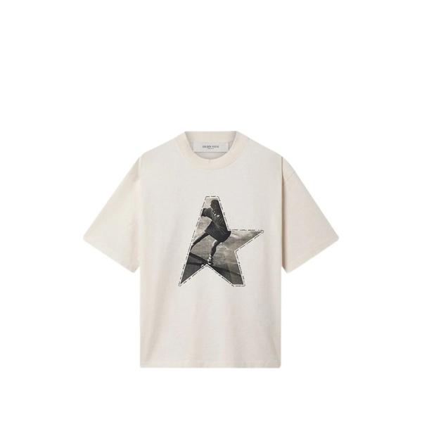 star-print T-shirt