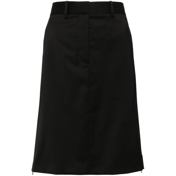 straight wool skirt