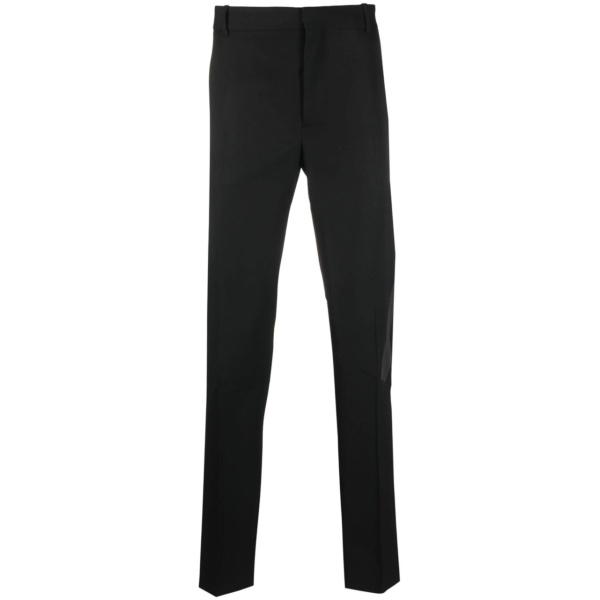 stripe-detail tailored-cut trousers